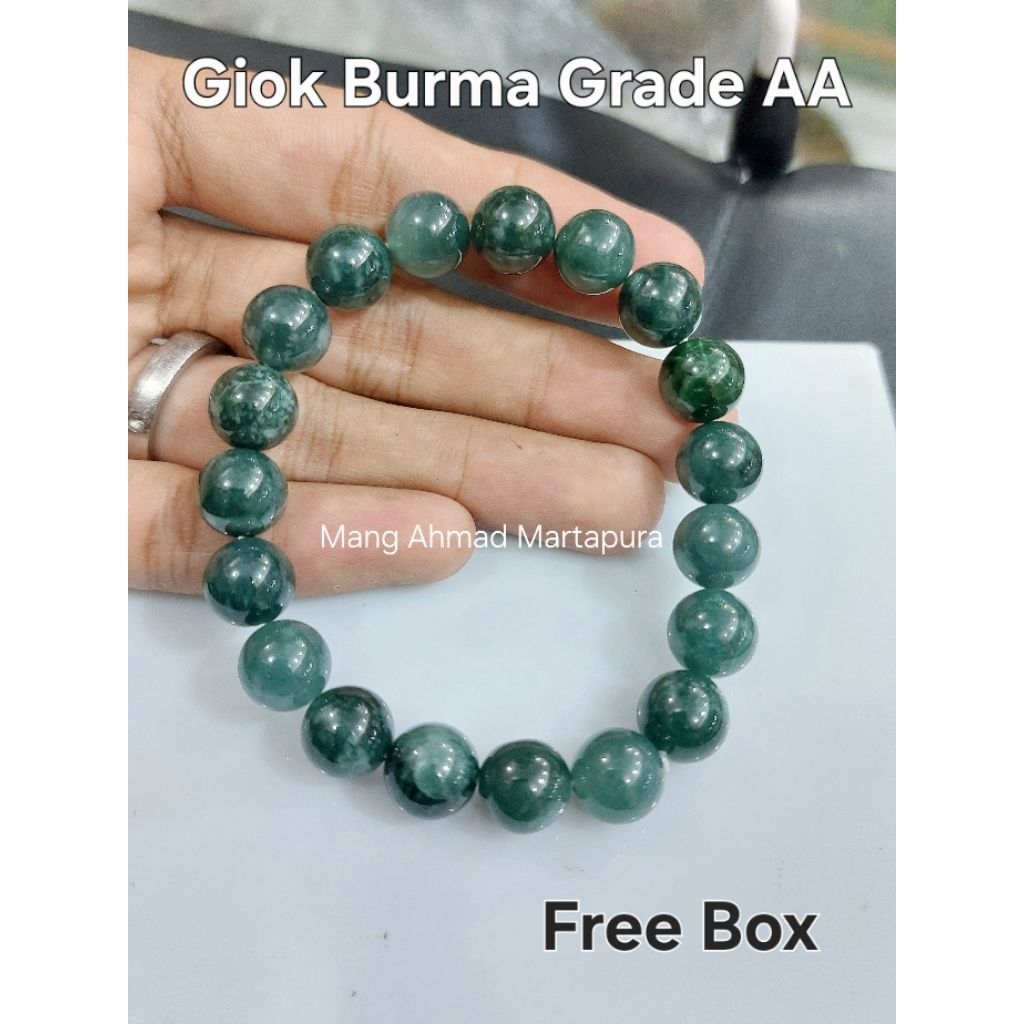 GELANG BATU GIOK BIRMA BURMA GRADE A - HIGH QUALITY BATU GIOK ASLI NATURAL