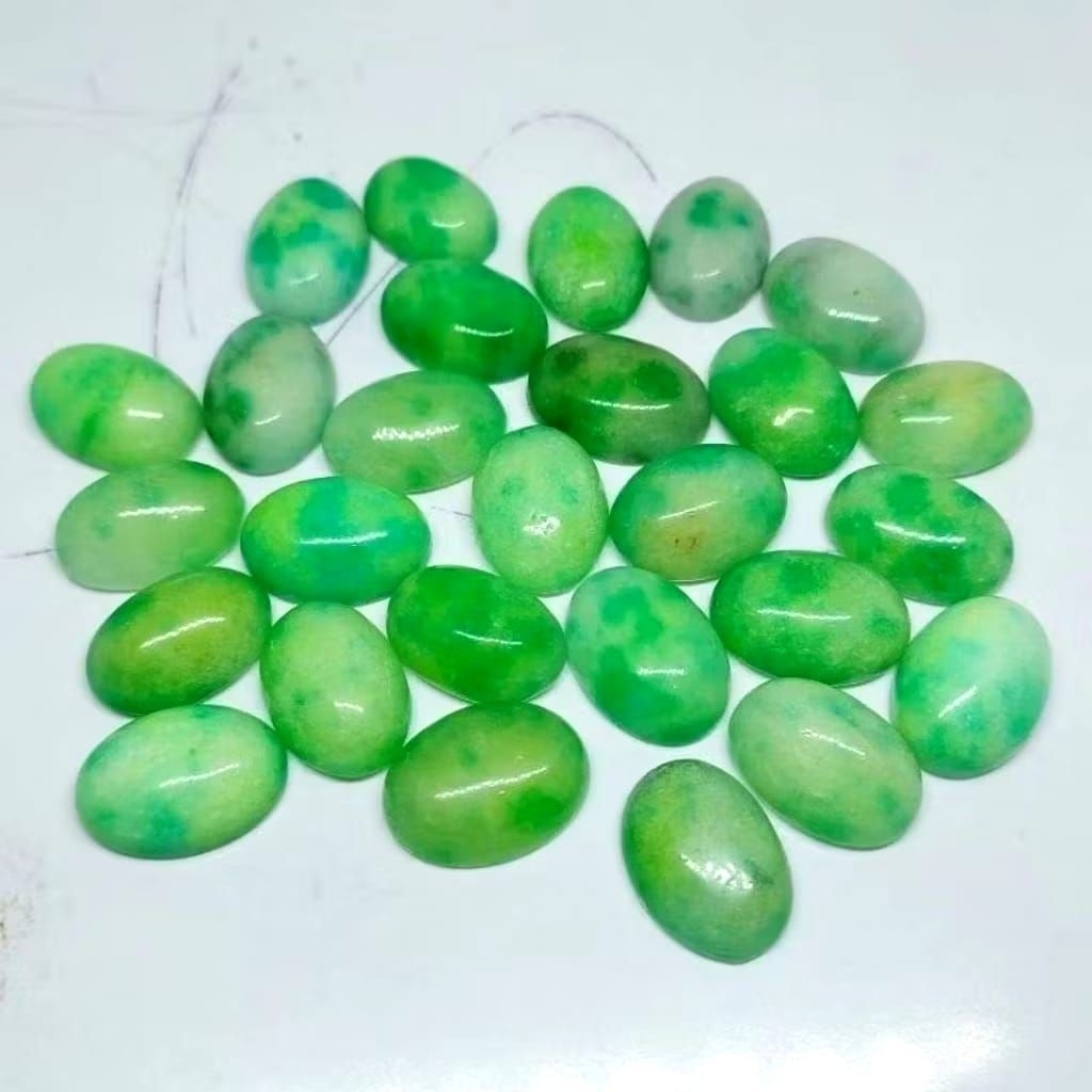 Batu Akik Giok Hijau Cina Murah / Giok Hijau Kembang / Giok Burma