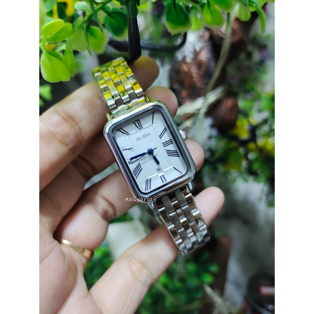 Jam tangan albaL75225  tank wanita premium real pict
