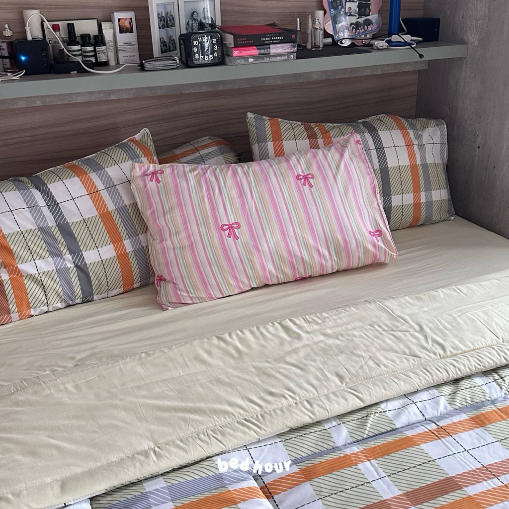 (Buttermilk Tartan Set) Sprei Buttermilk - Sarban Sargul Tartan