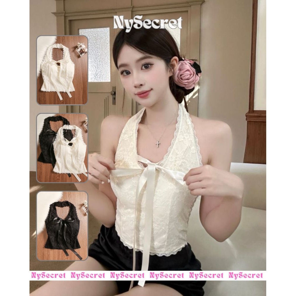 NySecret__ Halter Tank Top Bra Pita, Atasan wanita, Tank Top bra Korean Style, Kamisole bra wanita