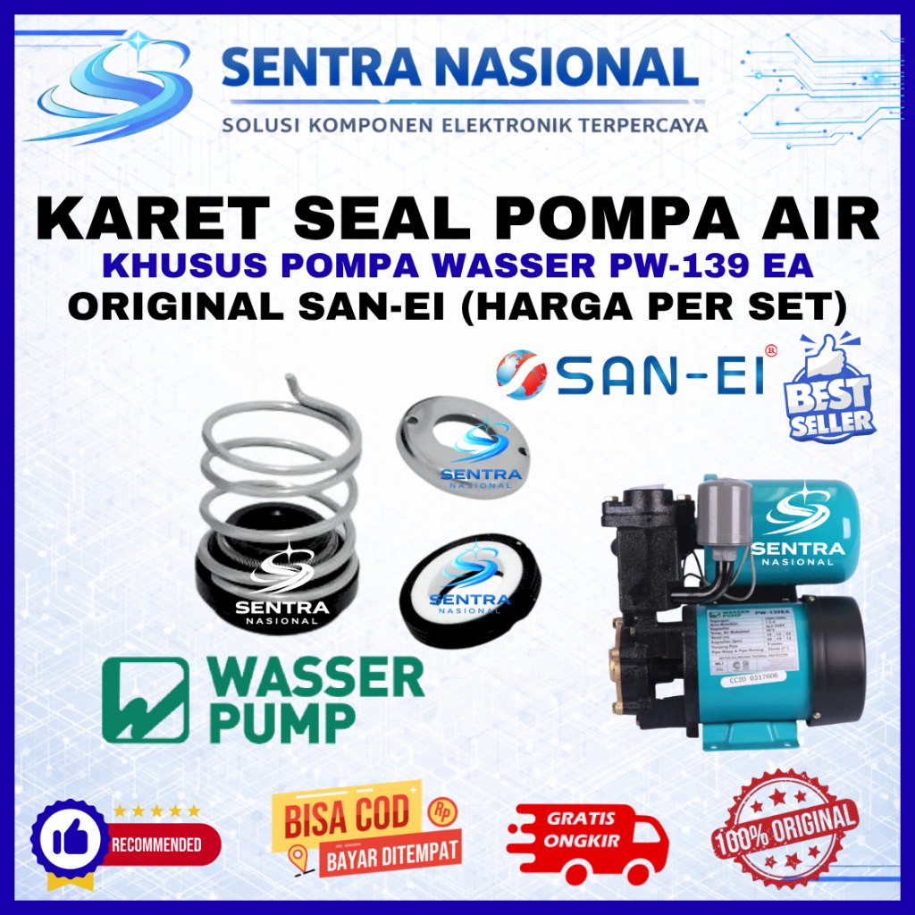 MECHANICAL SEAL WASSER PW139EA PW 139 EA San-Ei - Seal | KARET SEAL POMPA AIR WASSER PW139EA PW 139 