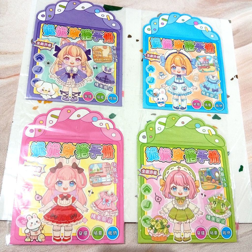 Mainan Stiker Tempel Baju Girl/Mainan Anak Perempuan Stiker Dress Up