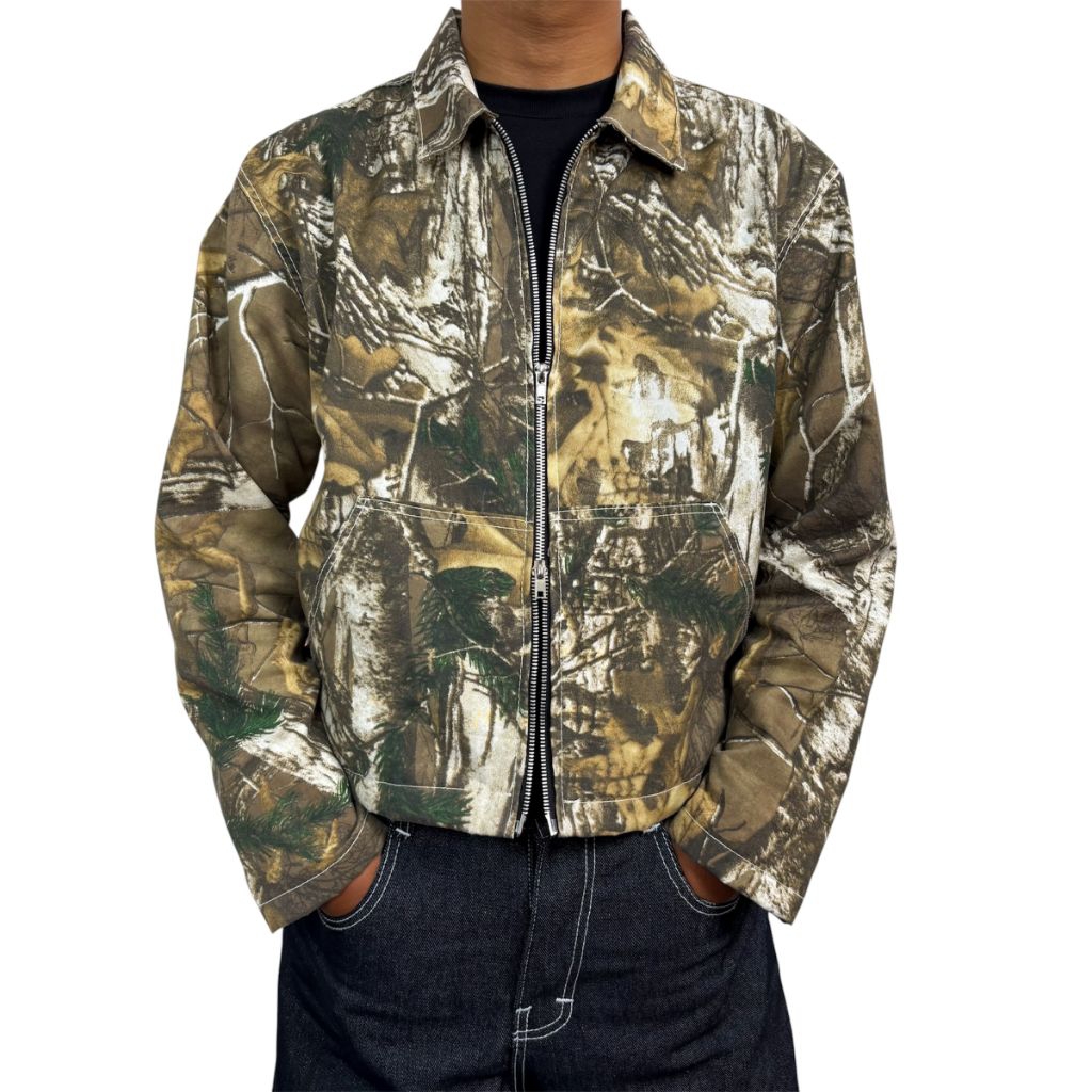 Flame Everyday Jacket Boxy Kalcer Realtree Camo Twill