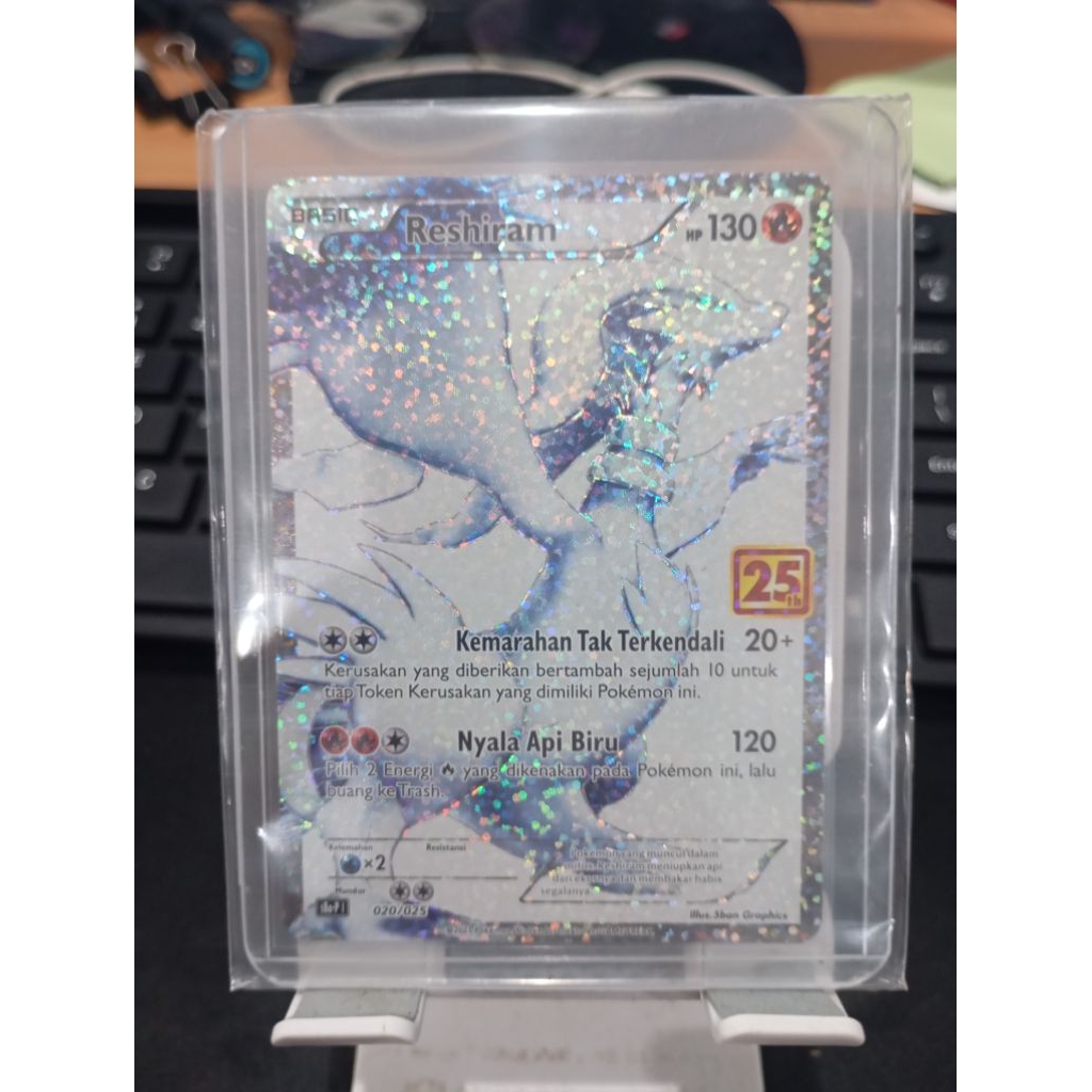 [KARTU POKEMON INDONESIA] Reshiram - 25th Anniversary Collection (s8a-P 020/025)