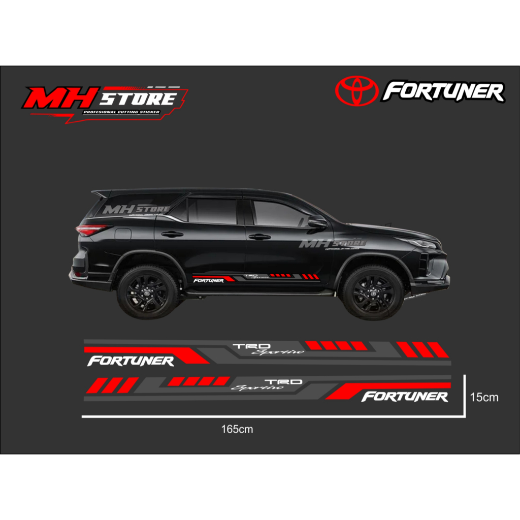 striping variasi mobil fortuner stiker body mobil keren terbaru fortuner vrz list body mobil fortune