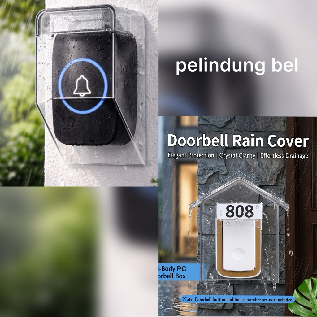 Pelindung Bel Rain Cover Anti Air - Cover Bel Wireless
