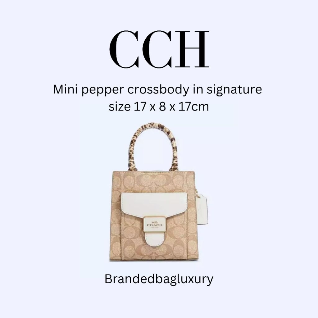 mini pepper crossbody in signature snake satchel bag original