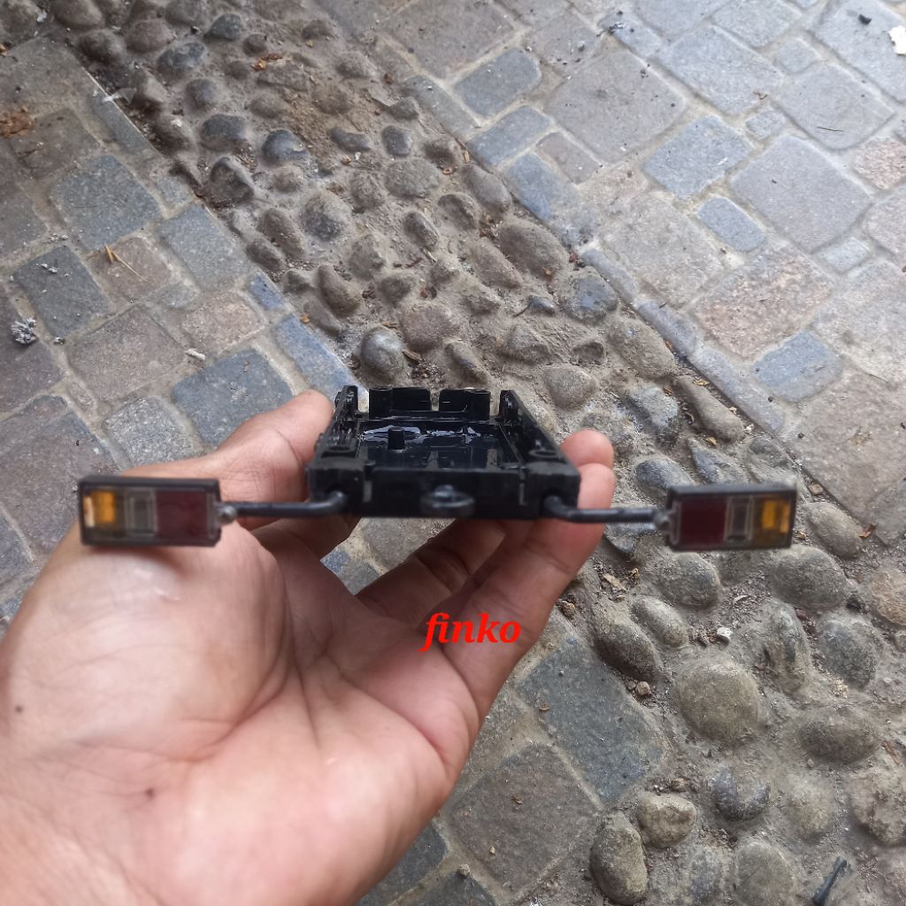 rc part, lampu belakang + chassis beam ldrc P06 unimog