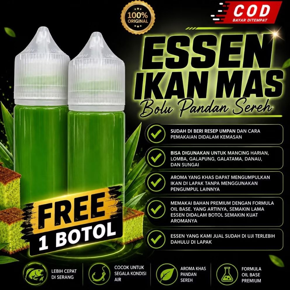 SALE BELI 1 GRATIS 1 ESSEN BOLU PANDAN SEREH COCOK DI SEGALA MEDAN
