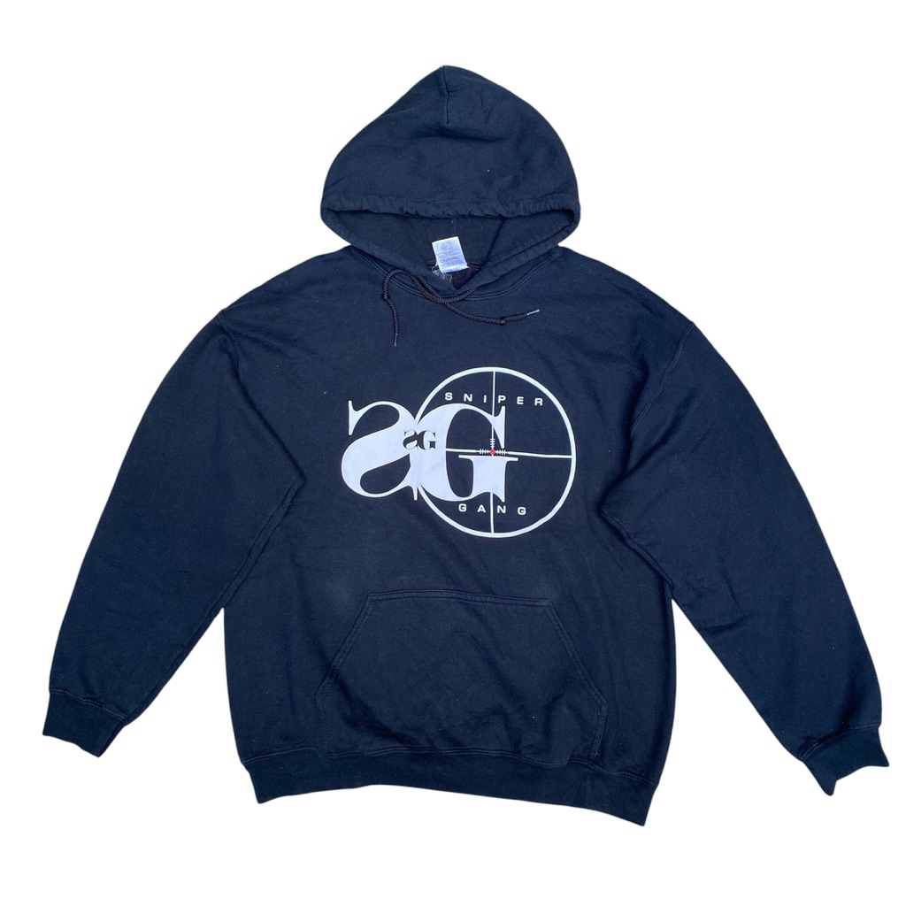 sniper gang hoodie 00s black