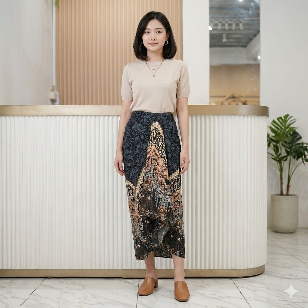 ROK LILIT JADI LANSUNG PAKAI BATIK WANITA MODERN KONDANGAN WISUDA PREMIUM BAWAHAN ETNIK MOTIF ELEGAN