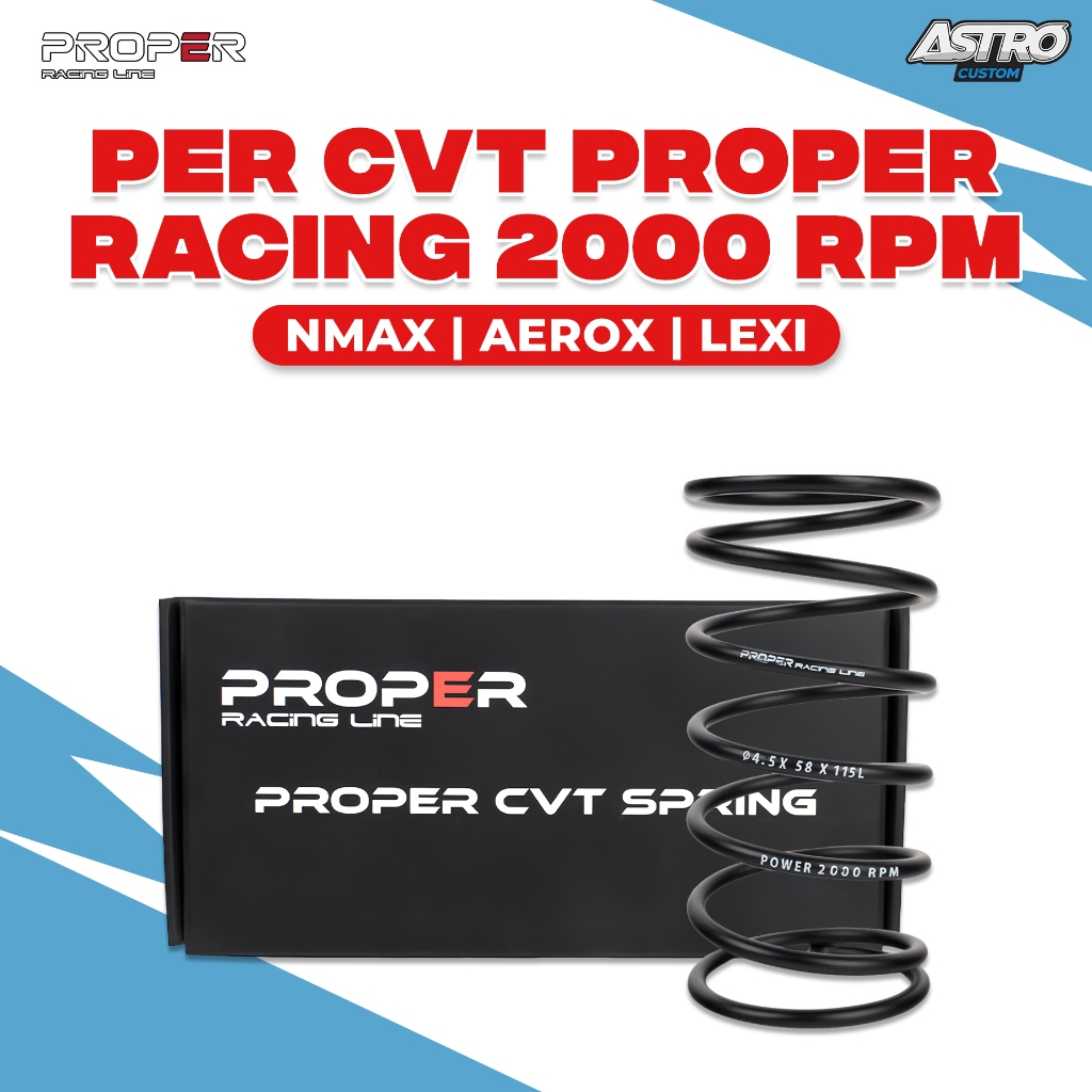 Per CVT 2000 RPM Proper Nmax 155 Aerox 155 Lexi 125 OLD Spring Pulley Upgrade Kirian CVT Astrocustom