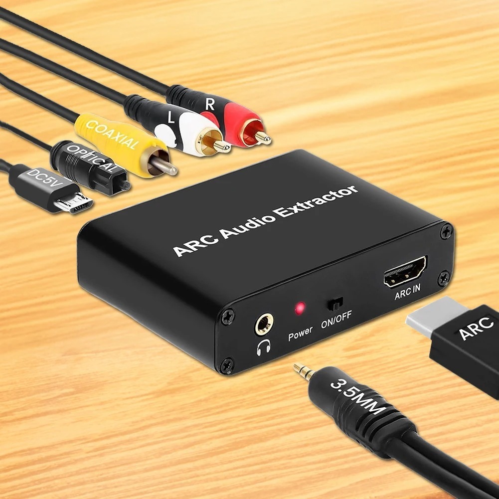 Audio Extractor Digital HDMI ARC to Analog Coaxial RCA SPDIF