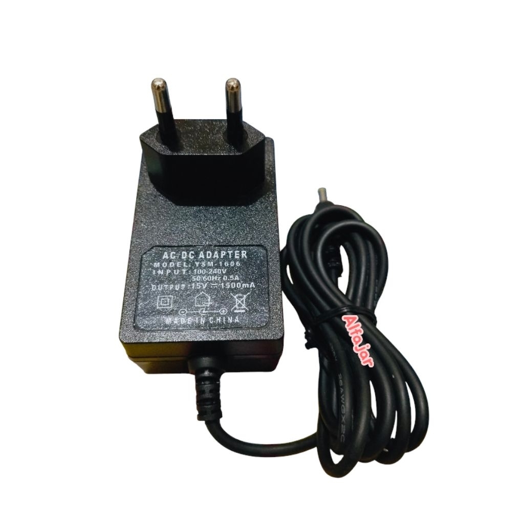 Adaptor Charger Speaker YSM-1606A 15V 1500mA Jack kuning