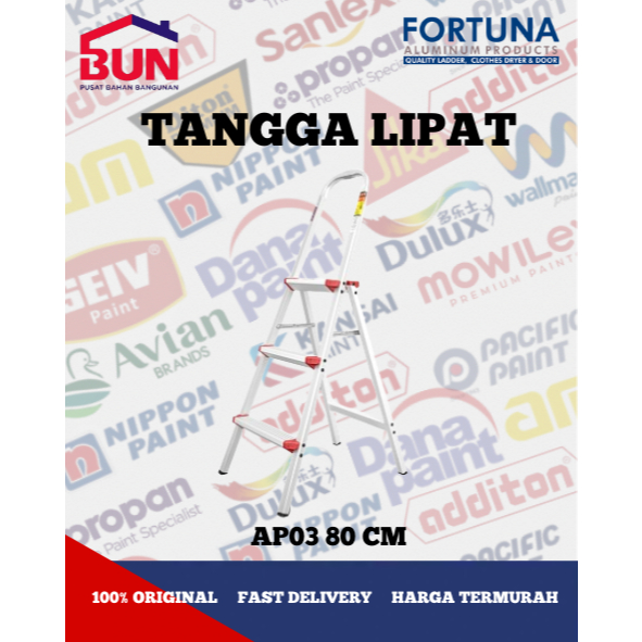 Fortuna Tangga Lipat Apollo AP 03 Step | Tangga Aluminium
