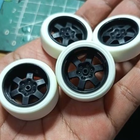 velg set tamiya super astute pearl rakit pajang