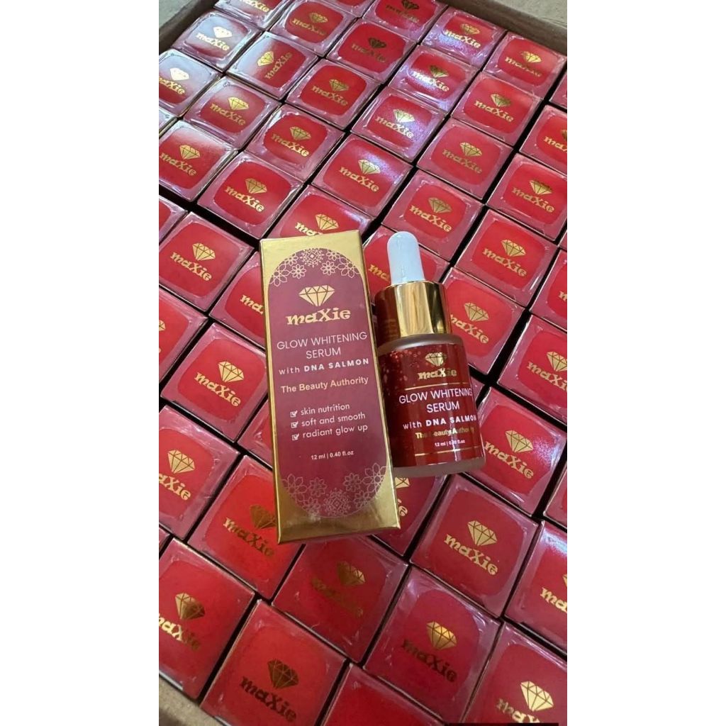 Serum Maxie glow DNA Salmon || Glow Whitening Serum Maxie Glow skincare kemasan terbaruu