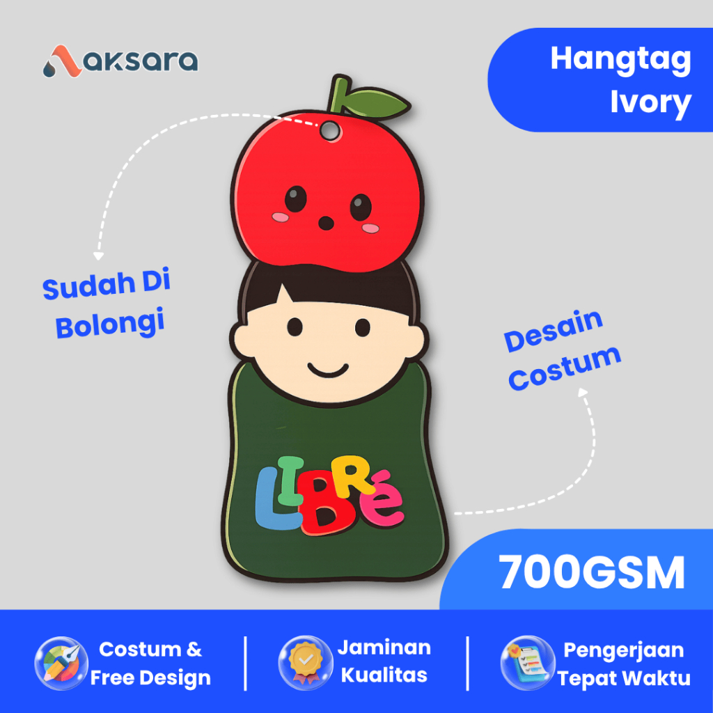 HANG TAG KERTAS TEBAL COSTUM LOGO, hangtag ivory, hangtag tebal, hangtag costum, hangtag pakaian