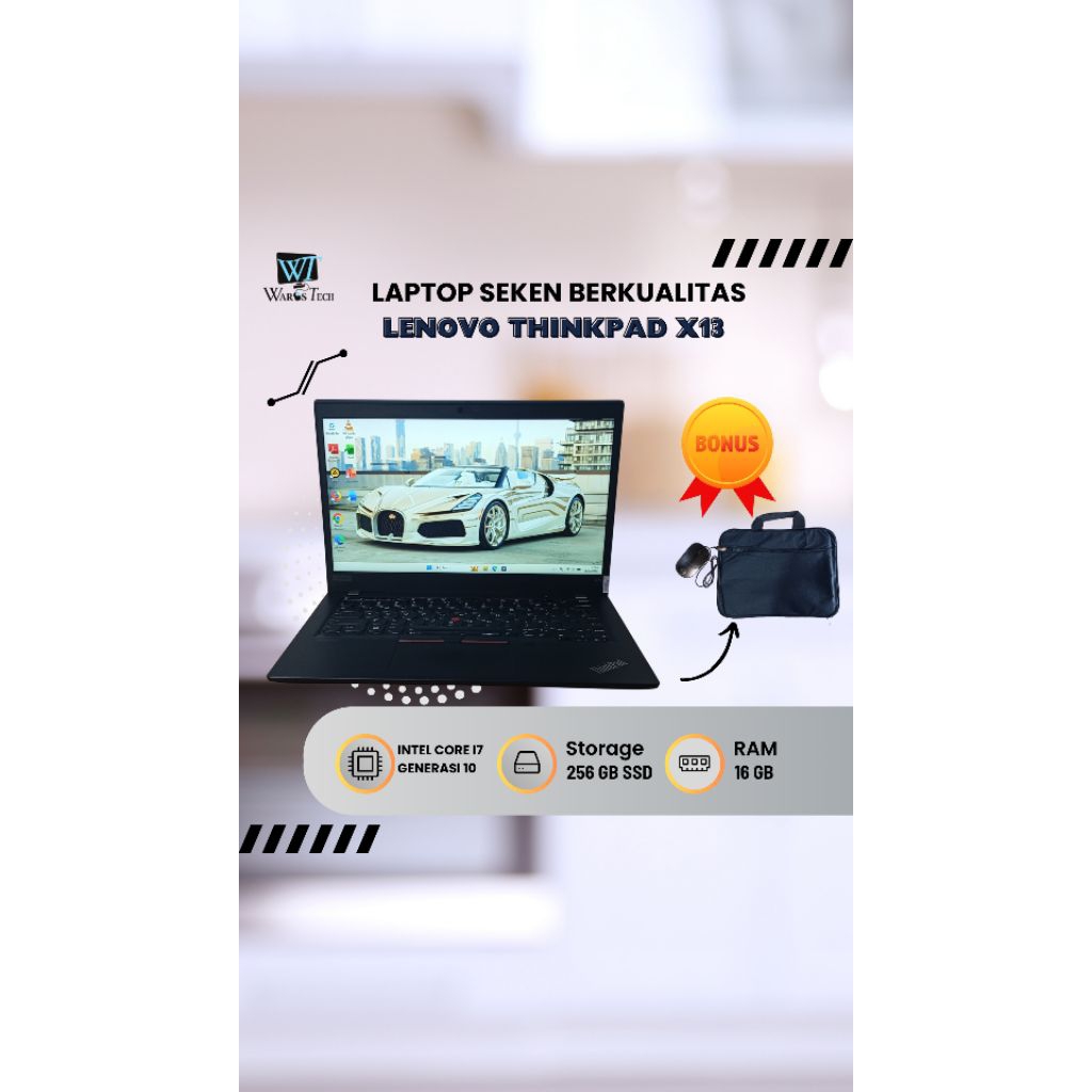Lenovo Thinkpad X13 i7 gen 10 touchscreen