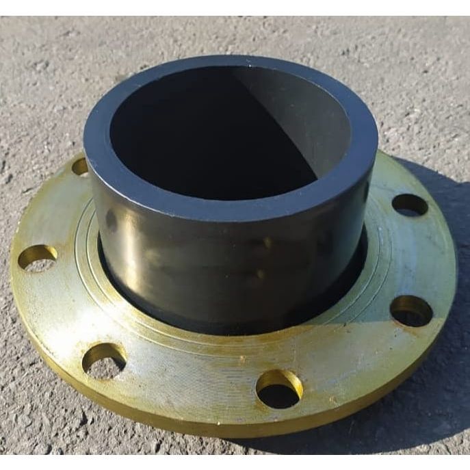 Stub End Flange Besi JIS 10K HDPE 2-1/2" Inchi / Flange Carbon Steel Kombinasi Stub End HDPE