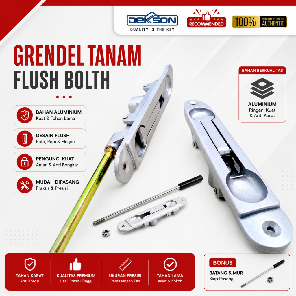 flush bolth Grendel Tanam Dekkson 508