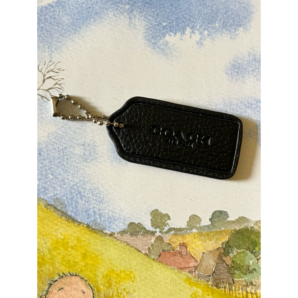 Coach Bag Charm Hang tag Biji Lada Keychain Gantungan tas Coc Hitam