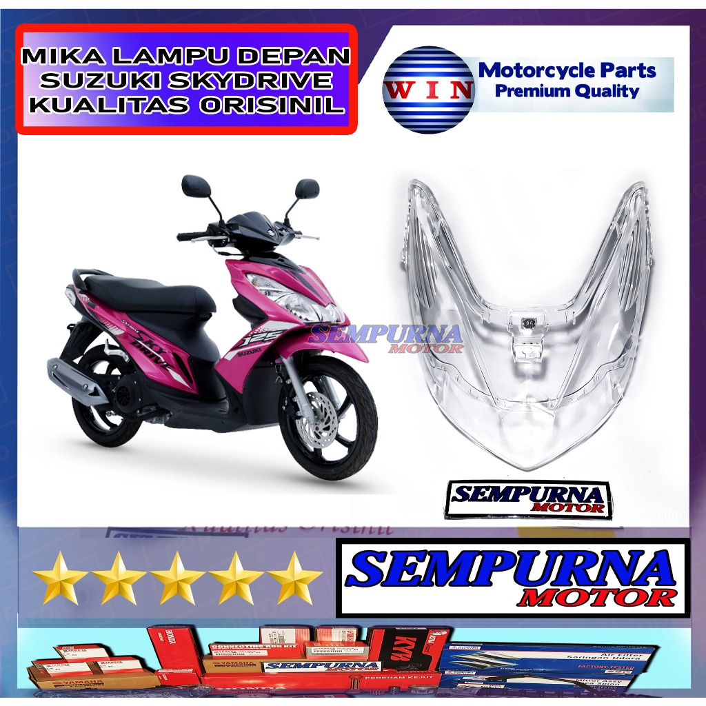 Merek Win Kualitas Original Mika Lampu Depan Skydrive Mika Kaca Reflektor Skydrive