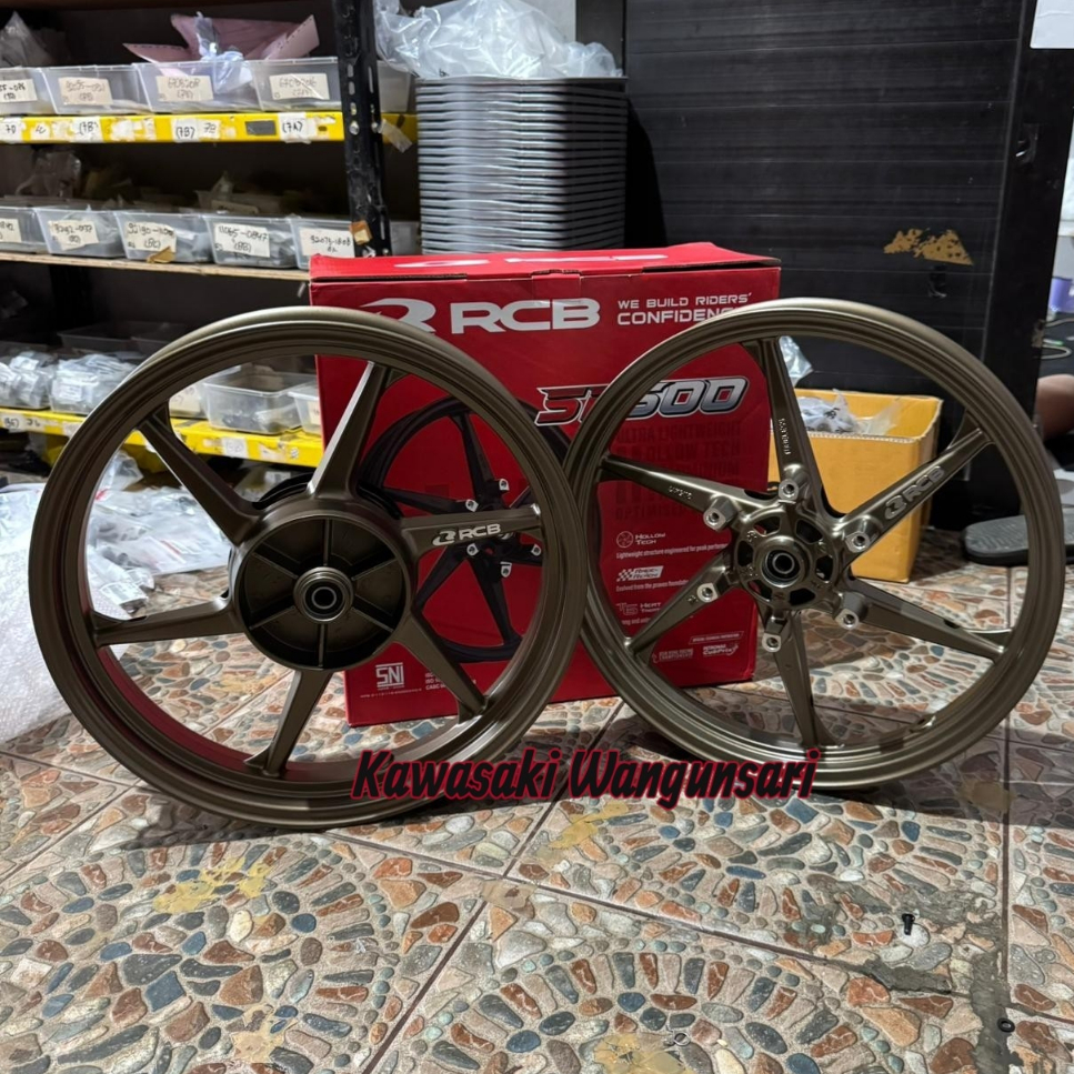 Sepasang Velg RCB SP500 Ninja RR R SS Ukuran Depan 17x215 Belakang 17x300