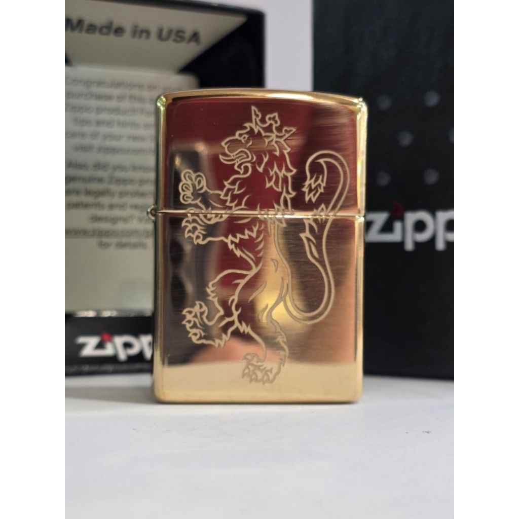 Original Zippo Medieval Lion Design 46839
