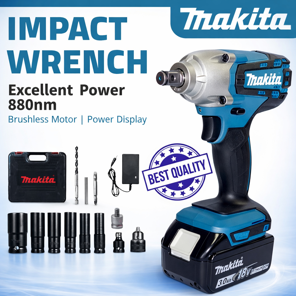 MAKITA impact original japan Bor Impact Cordless Makita Impact Wernch Impact Baterai Mesin bor Pembu