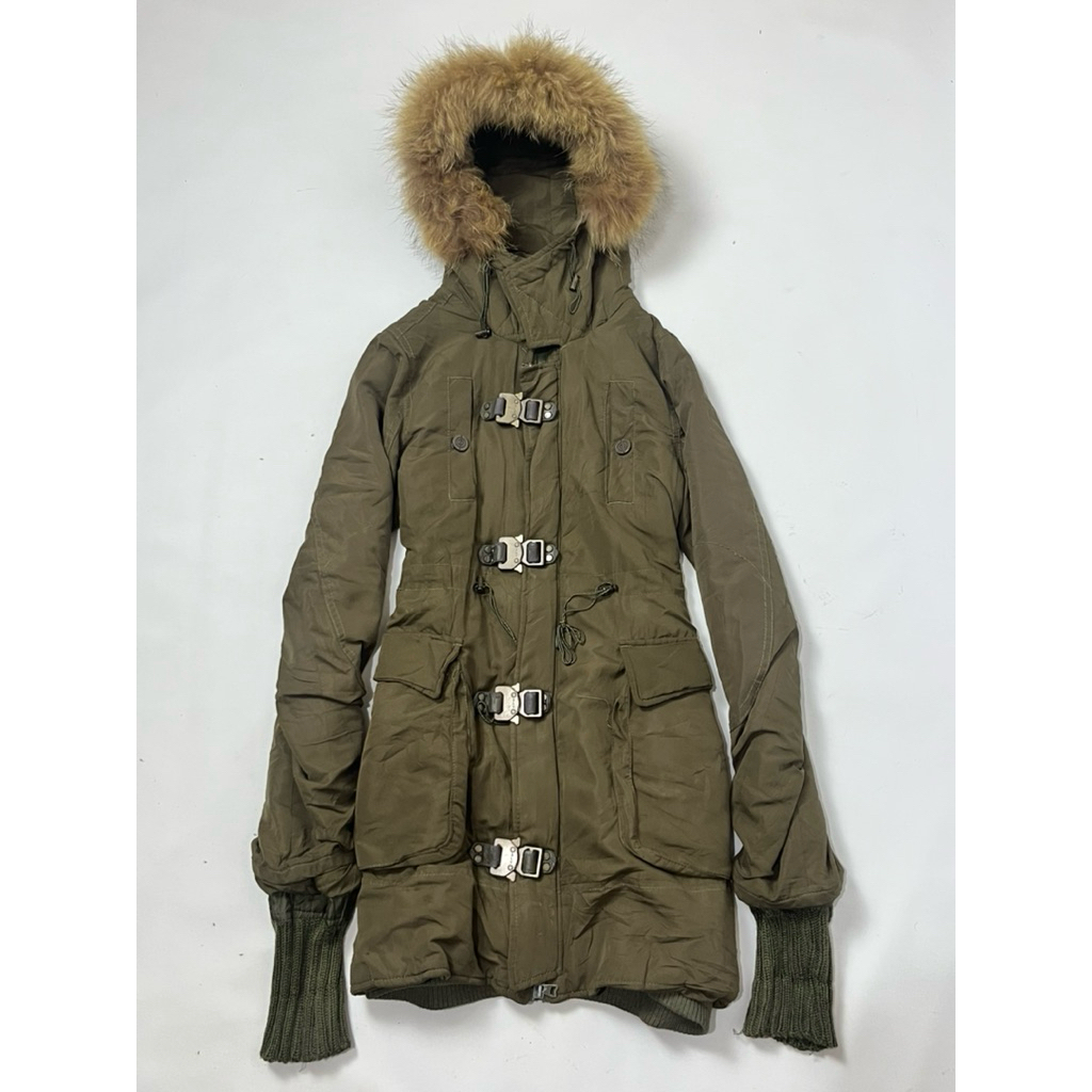 SLY military fur jacket