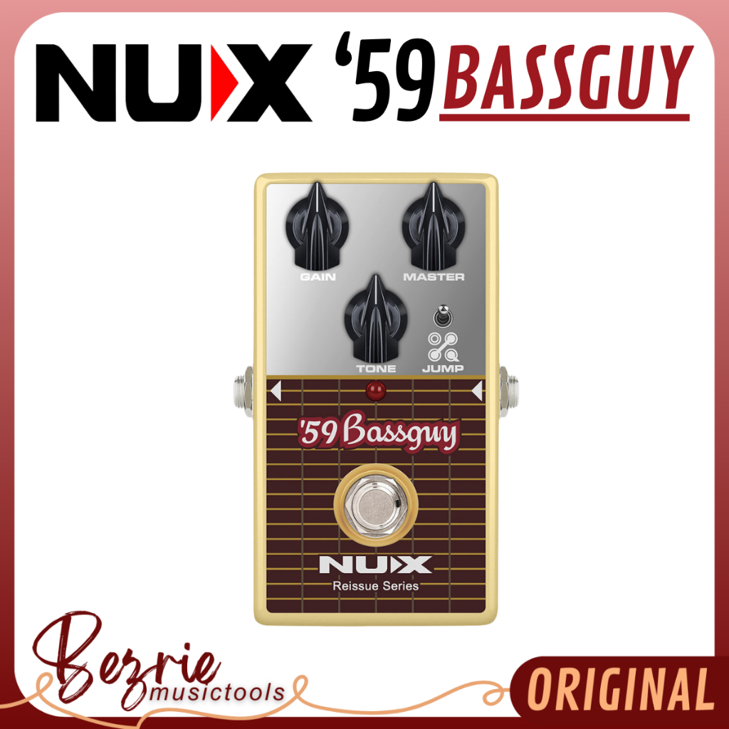 NUX '59 Bassguy Over Drive Preamp Pedal Reissue Series Stompboxes Effect Gitar NUX NRO7