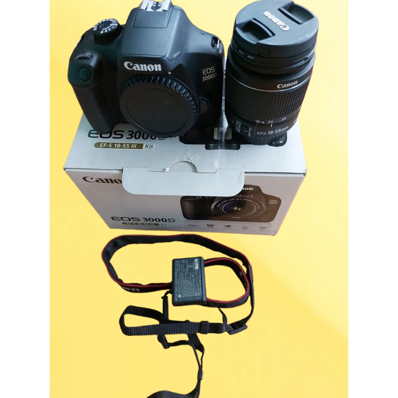 [KAMERA CANON 3000D MATI TOTAL] CANON EOS 3000D KIT 18-55MM / KAMERA DSLR CANON EOS 3000D KIT 18-55M