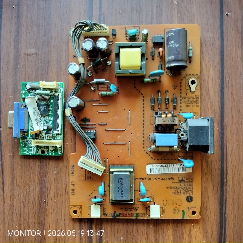 MB MAINBOARD MODULE PSU POWER SUPPLY MESIN MONITOR LG  FLATRON W1953SV/ W1941S