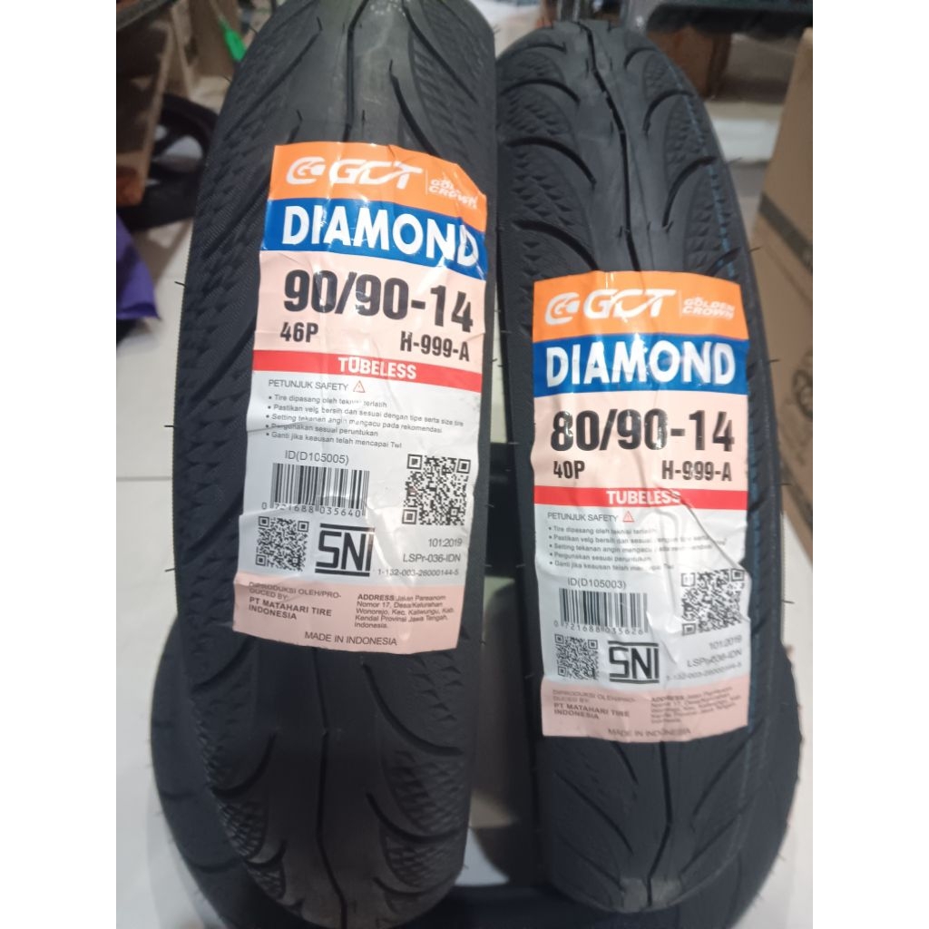 paket ban 80/90,90/90 ring 14 gratis pentil tubles