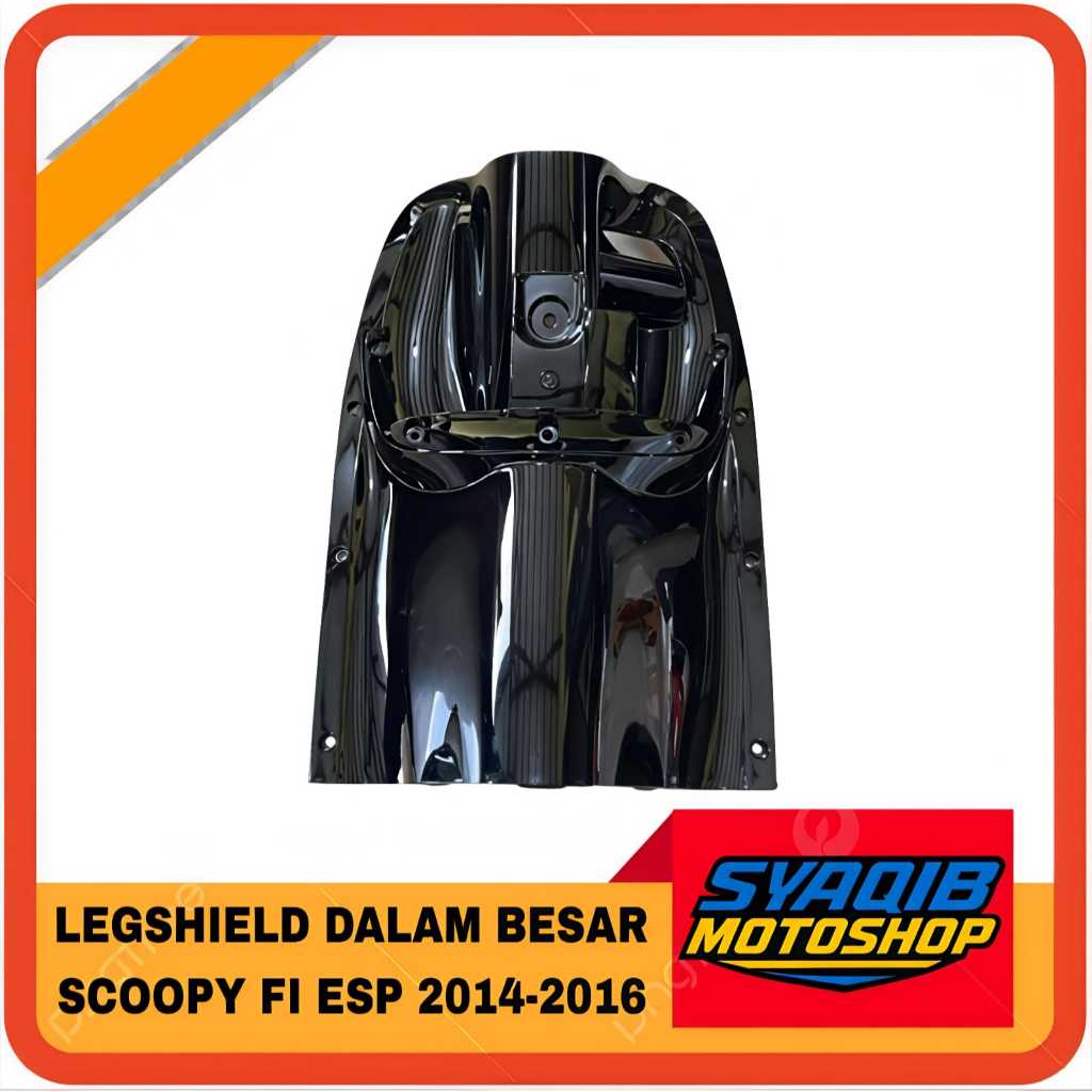 Legshield dalam besar scoopy fi 2014 - 2016 hitam glossy