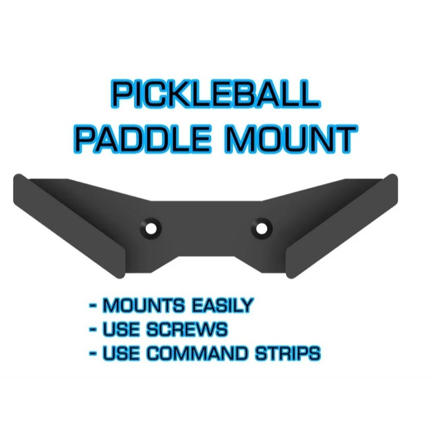 Pickleball Paddle Mount Hanger Pickleball Gantungan Raket Pickleball Paddle Mount