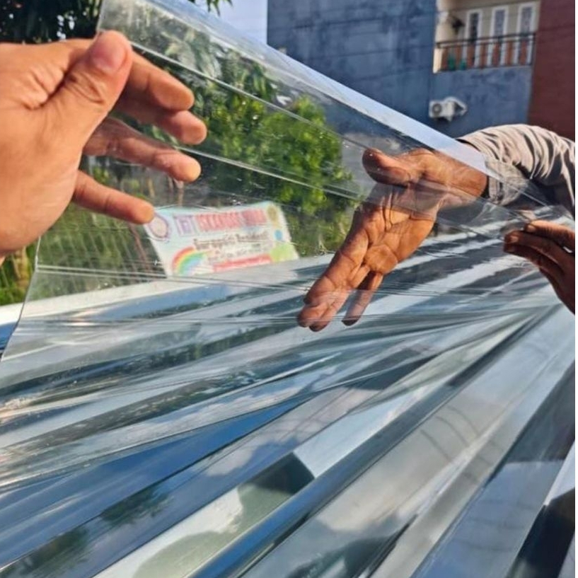 Atap Upvc Polycarbonate transparan super premium