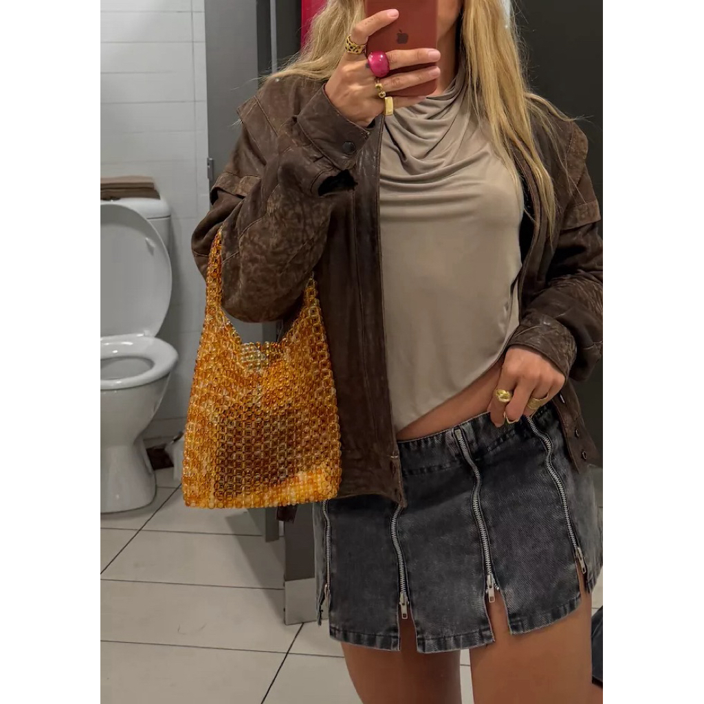 acrylic Pearl Bag beaded bag