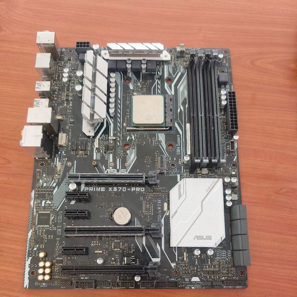 mainboard asus prime x370 pro ddr4 + procsesor amd a12 9800