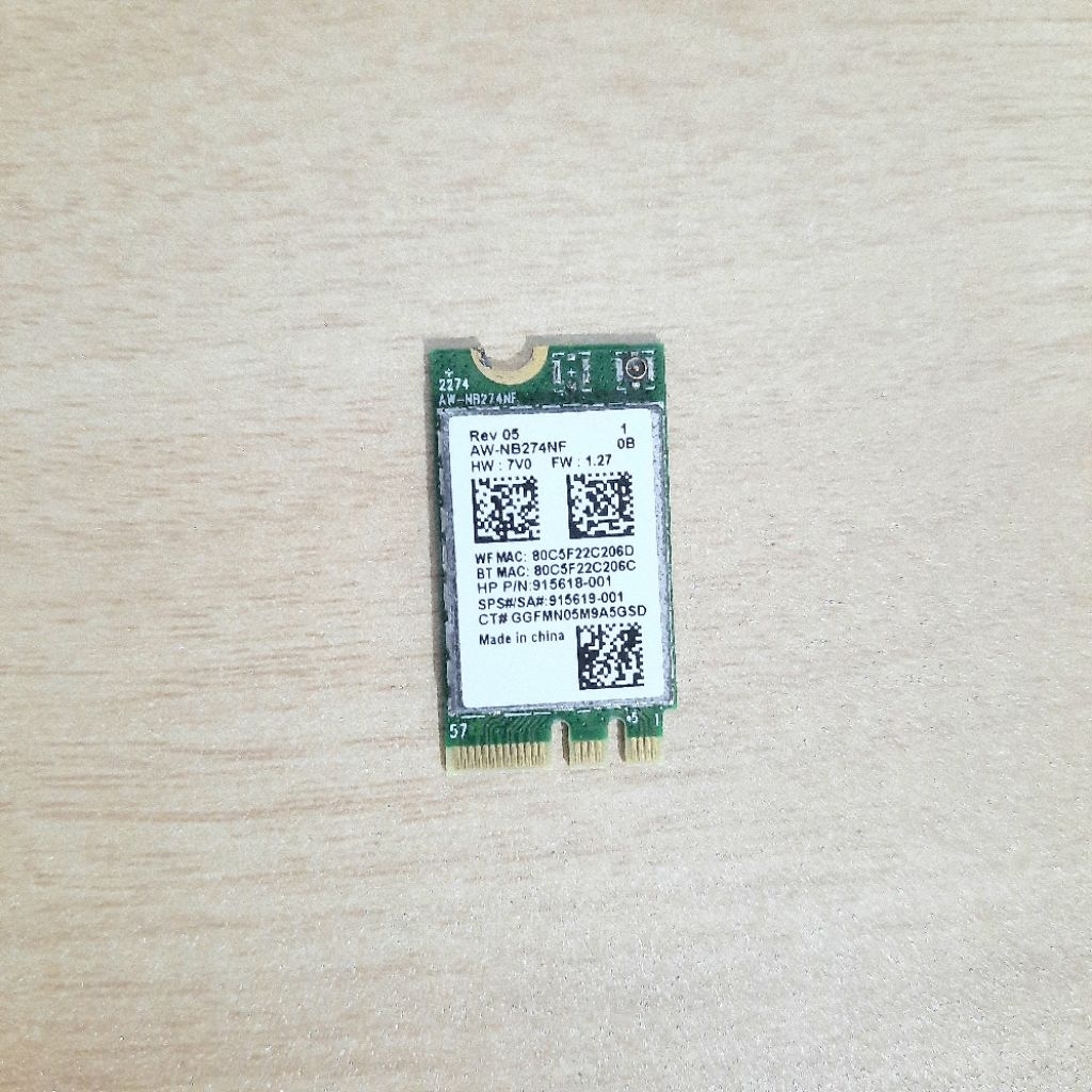Wifi card Hp 14-bs Hp 14-bw Hp 240 G6 Normal Tested Seken Original [ Wifi Card Second ]
