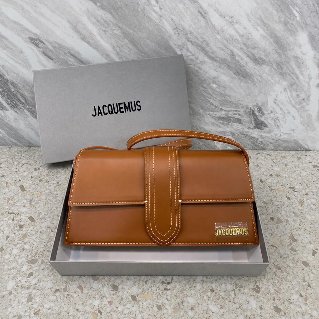 TAS BAHU WANITA JACQUEMUS SIZE 27CM – SLING BAG MINI BOXY ELEGANT FREE BOX