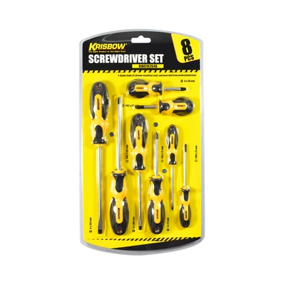 Krisbow Set 8 Pcs Obeng Plus & Minus - Kuning