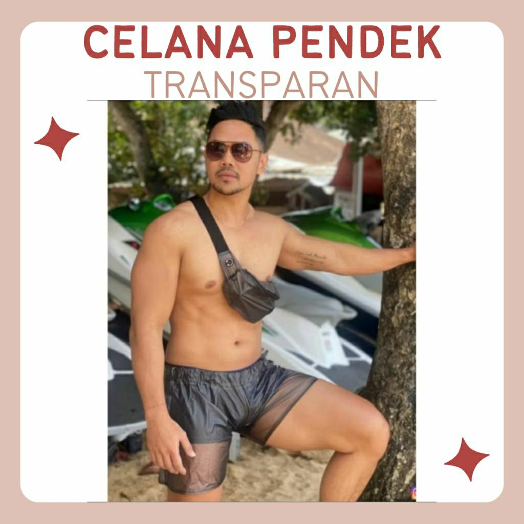 Celana Transparan Pendek / Celana Transparan / Celana Running/Jogging/Sauna