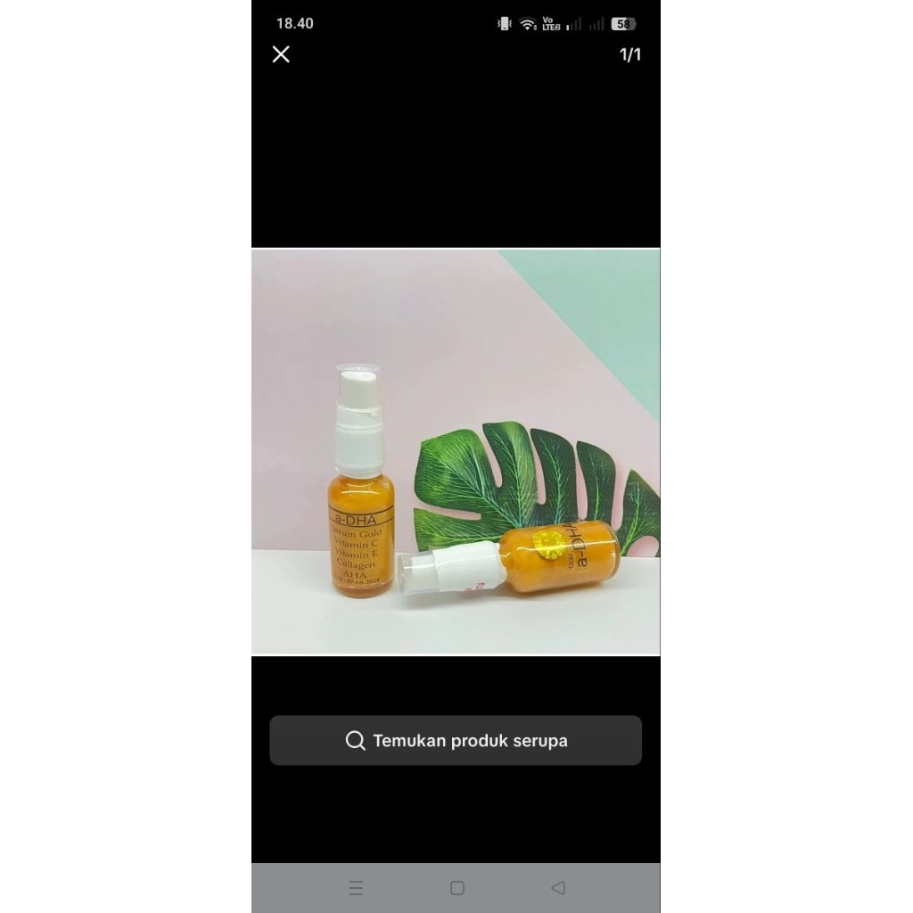 serum gold a-DHA asli original