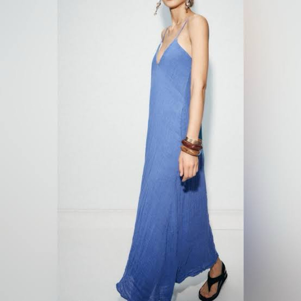 Long Dress Brand Zara Basic preloved premium