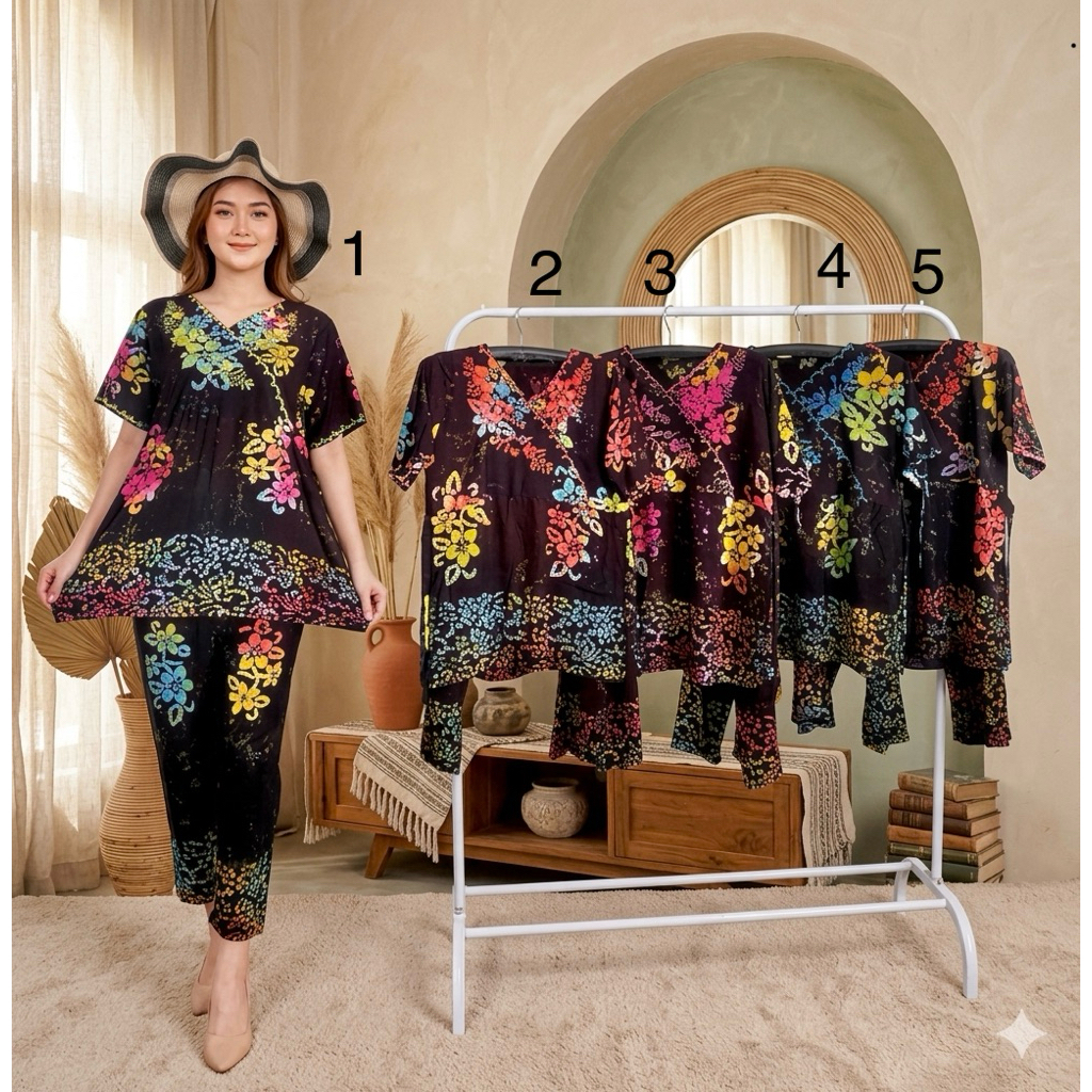 CP Batik Dania ABG Bordir Airin Tgn 3/4