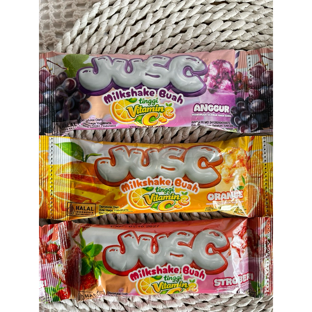 MILKSHAKE Powder Sachet Rasa Buah 10 Sachet / Milkshake Strawberry / Milkashake Anggur / Milkshake O