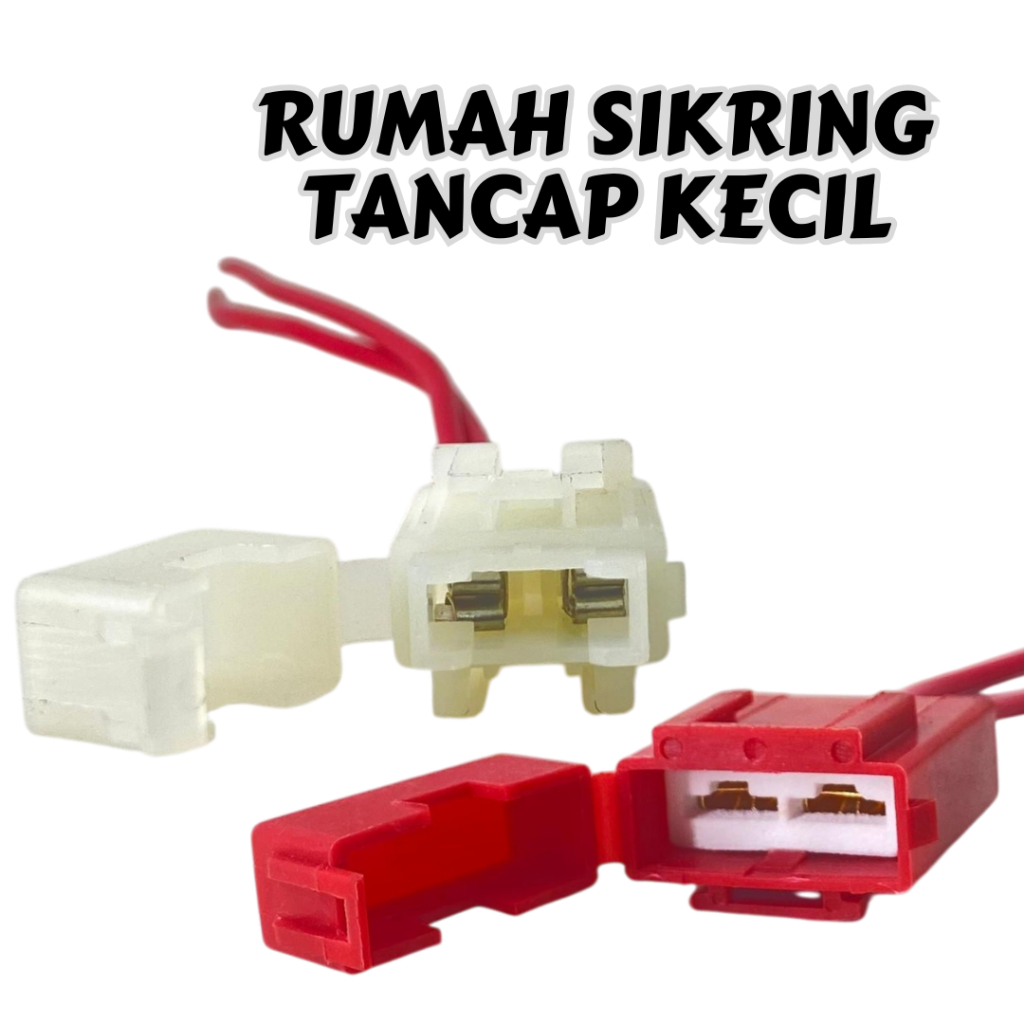 Rumah Sekring Tancap Kecil Besar Tempat Fuse Holder Mini Keramik